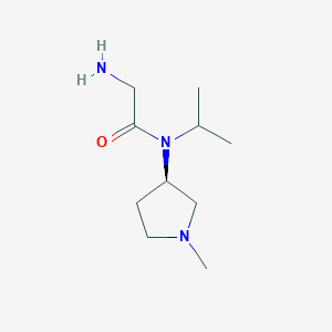 molecular formula C10H21N3O B7984925 2-Amino-N-isopropyl-N-((R)-1-methyl-pyrrolidin-3-yl)-acetamide 