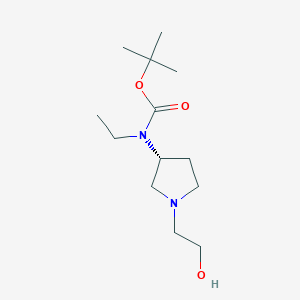 Ethyl-[(R)-1-(2-hydroxy-ethyl)-pyrrolidin-3-yl]-carbamic acid tert-butyl ester