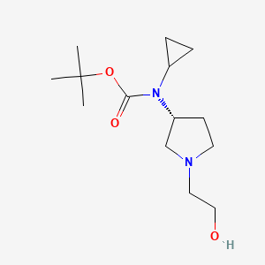 Cyclopropyl-[(R)-1-(2-hydroxy-ethyl)-pyrrolidin-3-yl]-carbamic acid tert-butyl ester