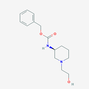 [(S)-1-(2-Hydroxy-ethyl)-piperidin-3-yl]-carbamic acid benzyl ester