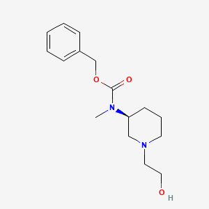 molecular formula C16H24N2O3 B7985008 [(S)-1-(2-Hydroxy-ethyl)-piperidin-3-yl]-methyl-carbamic acid benzyl ester 