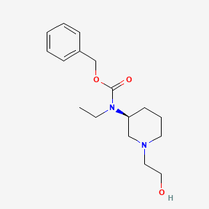 Ethyl-[(S)-1-(2-hydroxy-ethyl)-piperidin-3-yl]-carbamic acid benzyl ester