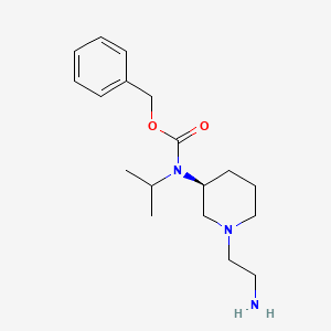 molecular formula C18H29N3O2 B7985037 [(S)-1-(2-Amino-ethyl)-piperidin-3-yl]-isopropyl-carbamic acid benzyl ester 