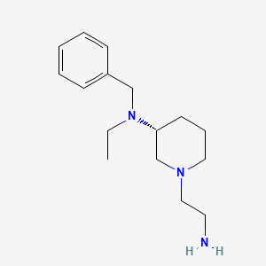 molecular formula C16H27N3 B7985182 [(R)-1-(2-Amino-ethyl)-piperidin-3-yl]-benzyl-ethyl-amine 