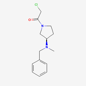 molecular formula C14H19ClN2O B7985197 1-[(R)-3-(Benzyl-methyl-amino)-pyrrolidin-1-yl]-2-chloro-ethanone 