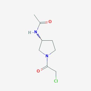 N-[(R)-1-(2-Chloro-acetyl)-pyrrolidin-3-yl]-acetamide