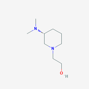 molecular formula C9H20N2O B7985342 2-((R)-3-Dimethylamino-piperidin-1-yl)-ethanol 