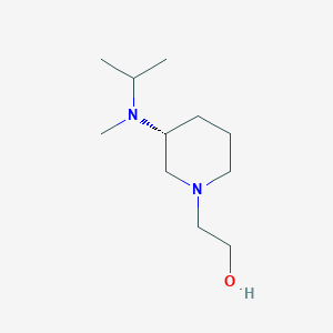 molecular formula C11H24N2O B7985352 2-[(R)-3-(Isopropyl-methyl-amino)-piperidin-1-yl]-ethanol 