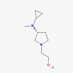 molecular formula C10H20N2O B7985357 2-[(R)-3-(Cyclopropyl-methyl-amino)-pyrrolidin-1-yl]-ethanol 