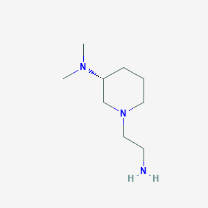 molecular formula C9H21N3 B7985370 [(R)-1-(2-Amino-ethyl)-piperidin-3-yl]-dimethyl-amine 