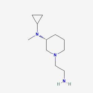 molecular formula C11H23N3 B7985382 [(R)-1-(2-Amino-ethyl)-piperidin-3-yl]-cyclopropyl-methyl-amine 