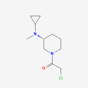 molecular formula C11H19ClN2O B7985396 2-Chloro-1-[(R)-3-(cyclopropyl-methyl-amino)-piperidin-1-yl]-ethanone 