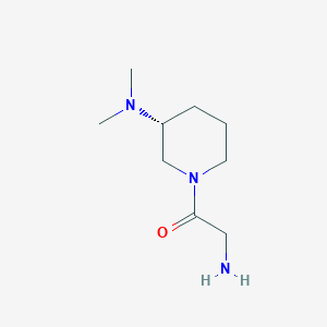 molecular formula C9H19N3O B7985410 2-Amino-1-((R)-3-dimethylamino-piperidin-1-yl)-ethanone 