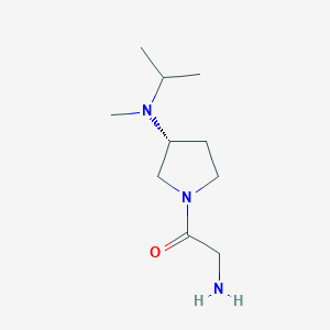 molecular formula C10H21N3O B7985417 2-Amino-1-[(R)-3-(isopropyl-methyl-amino)-pyrrolidin-1-yl]-ethanone 