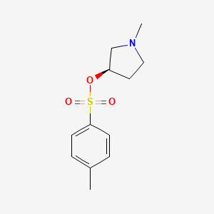 molecular formula C12H17NO3S B7985478 Toluene-4-sulfonic acid (R)-1-methyl-pyrrolidin-3-yl ester 