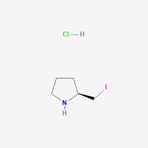 molecular formula C5H11ClIN B7985494 (S)-2-Iodomethyl-pyrrolidine hydrochloride 