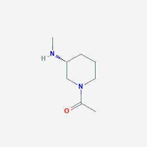 molecular formula C8H16N2O B7985500 1-((R)-3-Methylamino-piperidin-1-yl)-ethanone 