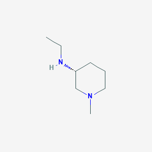 molecular formula C8H18N2 B7985534 Ethyl-((R)-1-methyl-piperidin-3-yl)-amine 