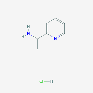 molecular formula C7H11ClN2 B7985567 1-(Pyridin-2-yl)ethanamine hydrochloride 