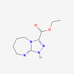 ethyl 5,6,7,8-tetrahydro-1H-[1,2,4]triazolo[4,3-a][1,3]diazepine-3-carboxylate