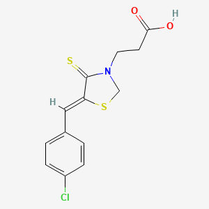 3-[5-(4-Chloro-benzylidene)-4-2-thioxo-thiazolidin-3-yl]-propionic acid