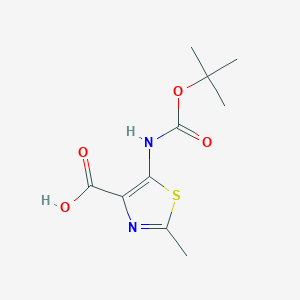 molecular formula C10H14N2O4S B7985666 5-(Boc-amino)-2-methylthiazole-4-carboxylic acid 