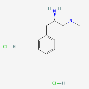 molecular formula C11H20Cl2N2 B7985677 (S)-N1,N1-Dimethyl-3-phenylpropane-1,2-diamine dihydrochloride 