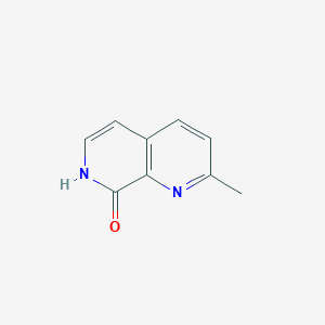 molecular formula C9H8N2O B7985681 2-Methyl-1,7-naphthyridin-8(7H)-one 