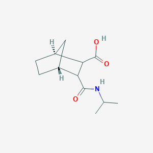 molecular formula C12H19NO3 B7985759 (1S,4R)-3-(propan-2-ylcarbamoyl)bicyclo[2.2.1]heptane-2-carboxylic acid 