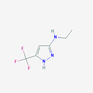 Ethyl-(5-trifluoromethyl-2H-pyrazol-3-yl)-amine