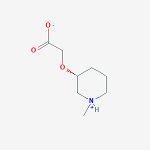 molecular formula C8H15NO3 B7985847 2-[(3R)-1-methylpiperidin-1-ium-3-yl]oxyacetate 