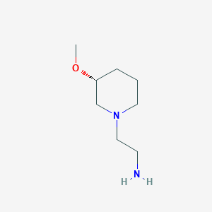 molecular formula C8H18N2O B7985902 2-((R)-3-Methoxy-piperidin-1-yl)-ethylamine 