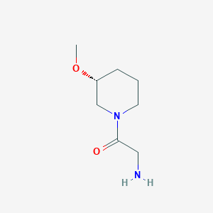 molecular formula C8H16N2O2 B7985917 2-Amino-1-((R)-3-methoxy-piperidin-1-yl)-ethanone 