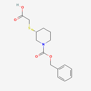 (R)-3-Carboxymethylsulfanyl-piperidine-1-carboxylic acid benzyl ester