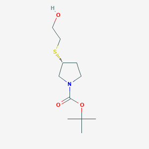 (R)-3-(2-Hydroxy-ethylsulfanyl)-pyrrolidine-1-carboxylic acid tert-butyl ester