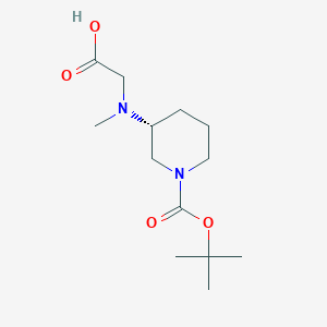 molecular formula C13H24N2O4 B7985969 (R)-3-(Carboxymethyl-methyl-amino)-piperidine-1-carboxylic acid tert-butyl ester 