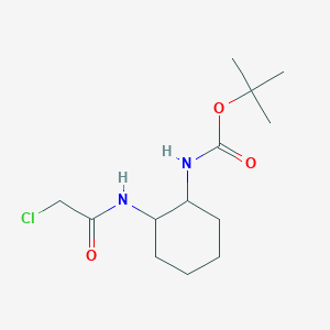 molecular formula C13H23ClN2O3 B7986001 [2-(2-Chloro-acetylamino)-cyclohexyl]-carbamic acid tert-butyl ester 