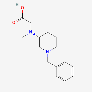 molecular formula C15H22N2O2 B7986101 [((R)-1-Benzyl-piperidin-3-yl)-methyl-amino]-acetic acid 