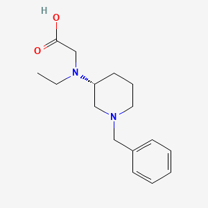 molecular formula C16H24N2O2 B7986108 [((R)-1-Benzyl-piperidin-3-yl)-ethyl-amino]-acetic acid 