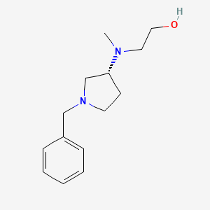 molecular formula C14H22N2O B7986118 2-[((R)-1-Benzyl-pyrrolidin-3-yl)-methyl-amino]-ethanol 