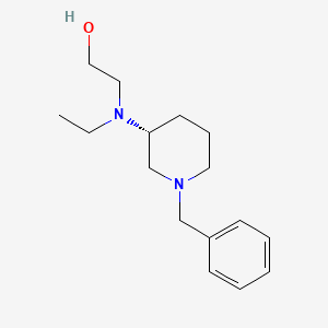 molecular formula C16H26N2O B7986124 2-[((R)-1-Benzyl-piperidin-3-yl)-ethyl-amino]-ethanol 