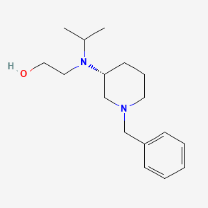 molecular formula C17H28N2O B7986132 2-[((R)-1-Benzyl-piperidin-3-yl)-isopropyl-amino]-ethanol 