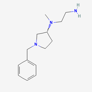 molecular formula C14H23N3 B7986144 (R)-N1-(1-Benzylpyrrolidin-3-yl)-N1-methylethane-1,2-diamine 