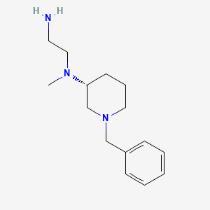 molecular formula C15H25N3 B7986150 (R)-N1-(1-Benzylpiperidin-3-yl)-N1-methylethane-1,2-diamine 