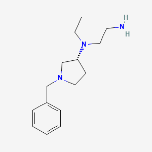 molecular formula C15H25N3 B7986157 (R)-N1-(1-Benzylpyrrolidin-3-yl)-N1-ethylethane-1,2-diamine 