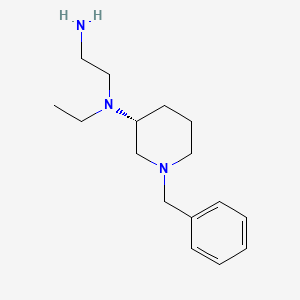 molecular formula C16H27N3 B7986160 (R)-N1-(1-Benzylpiperidin-3-yl)-N1-ethylethane-1,2-diamine 