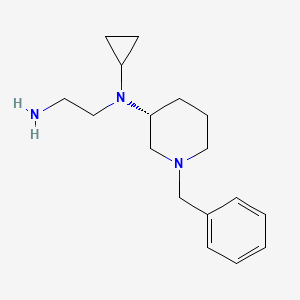 molecular formula C17H27N3 B7986178 (R)-N1-(1-Benzylpiperidin-3-yl)-N1-cyclopropylethane-1,2-diamine 