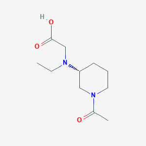 molecular formula C11H20N2O3 B7986245 [((R)-1-Acetyl-piperidin-3-yl)-ethyl-amino]-acetic acid 