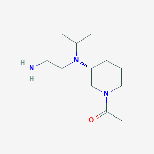 molecular formula C12H25N3O B7986315 1-{(R)-3-[(2-Amino-ethyl)-isopropyl-amino]-piperidin-1-yl}-ethanone 