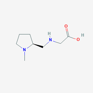 molecular formula C8H16N2O2 B7986326 [((S)-1-Methyl-pyrrolidin-2-ylmethyl)-amino]-acetic acid 